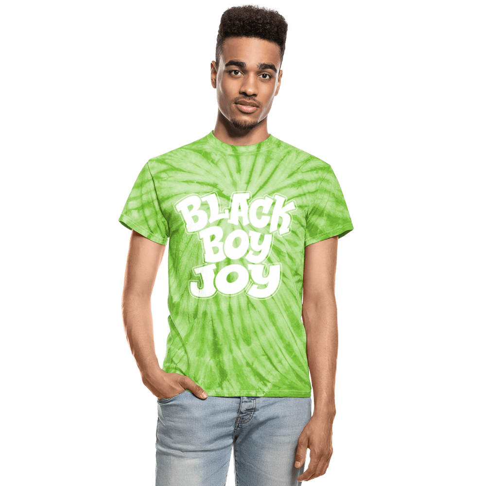 Black Boy Joy Unisex Tie Dye T-Shirt - Chocolate Ancestor