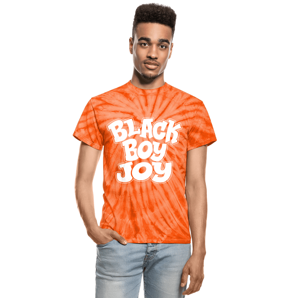 Black Boy Joy Unisex Tie Dye T-Shirt - Chocolate Ancestor