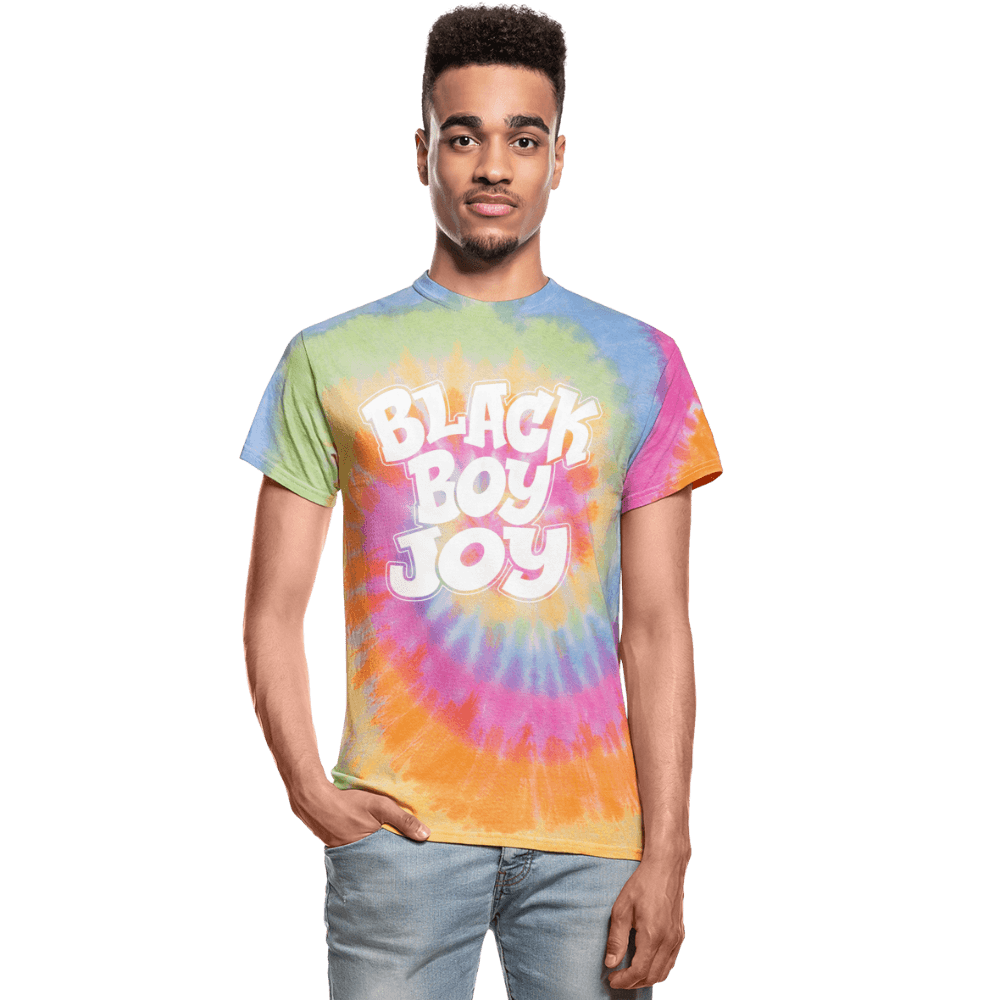 Black Boy Joy Unisex Tie Dye T-Shirt - Chocolate Ancestor