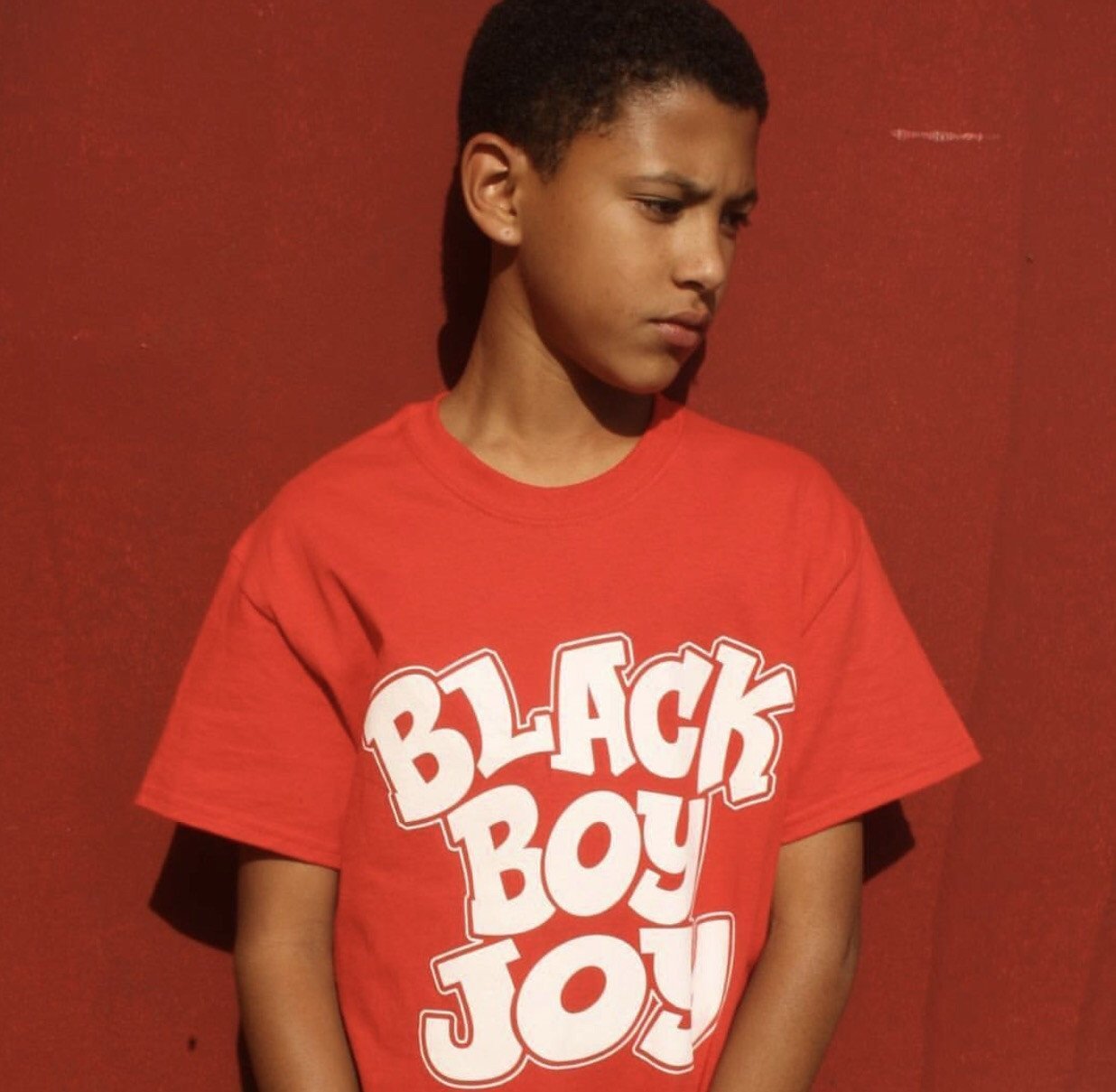 Black Boy Joy Youth Short Sleeve T-Shirt - Chocolate Ancestor