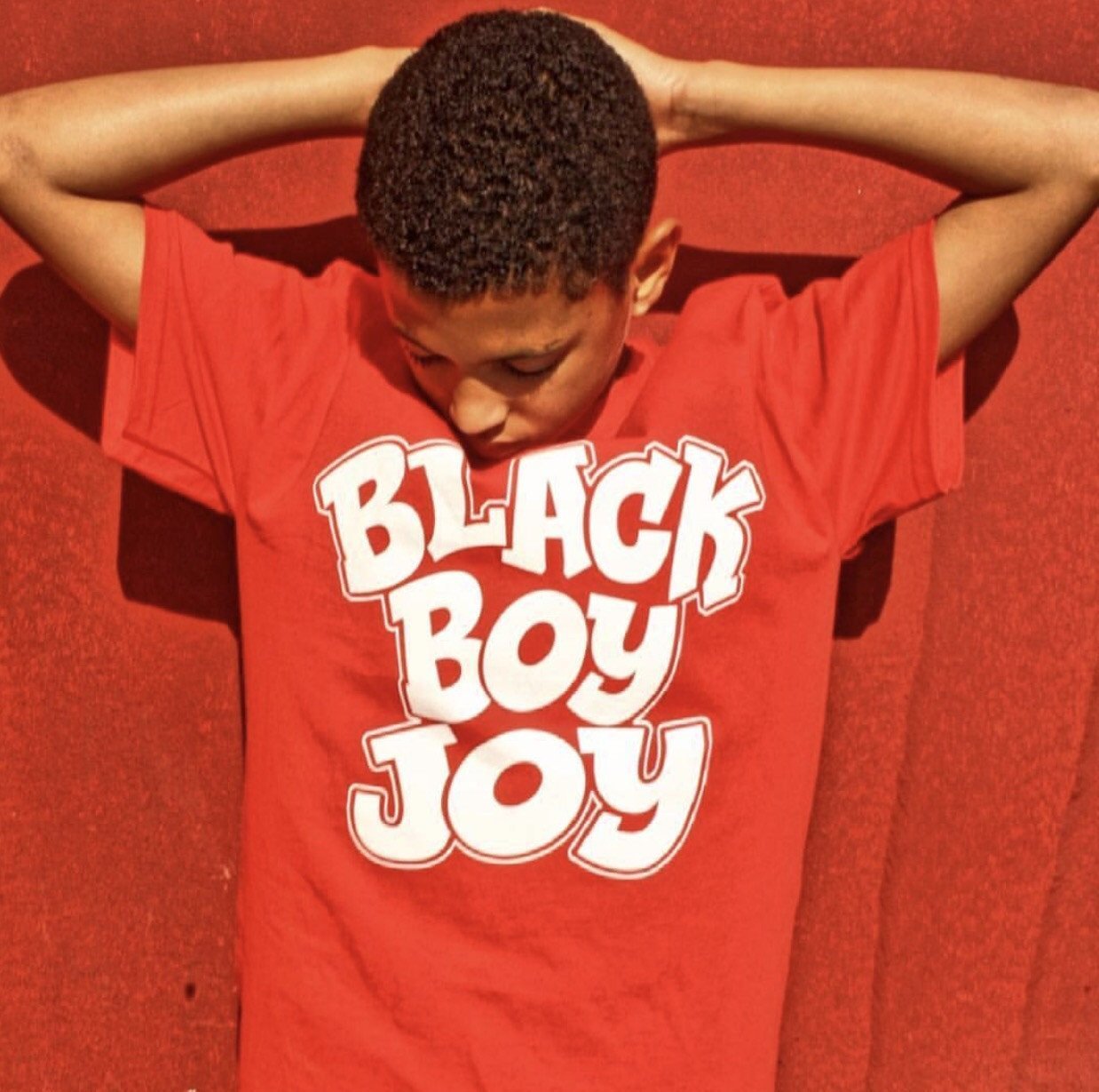 Black Boy Joy Youth Short Sleeve T-Shirt - Chocolate Ancestor