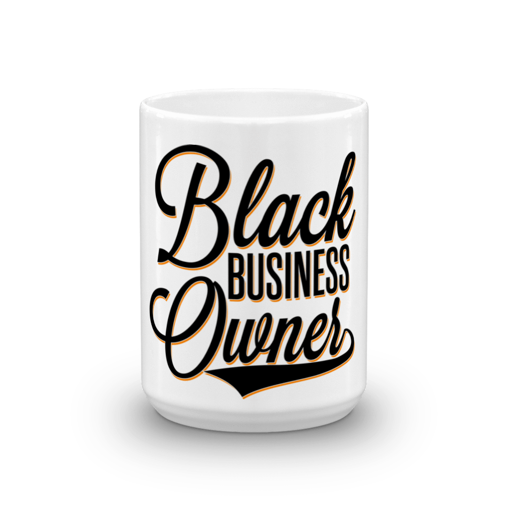 Black Business Owner Cursive Mug - Chocolate Ancestor