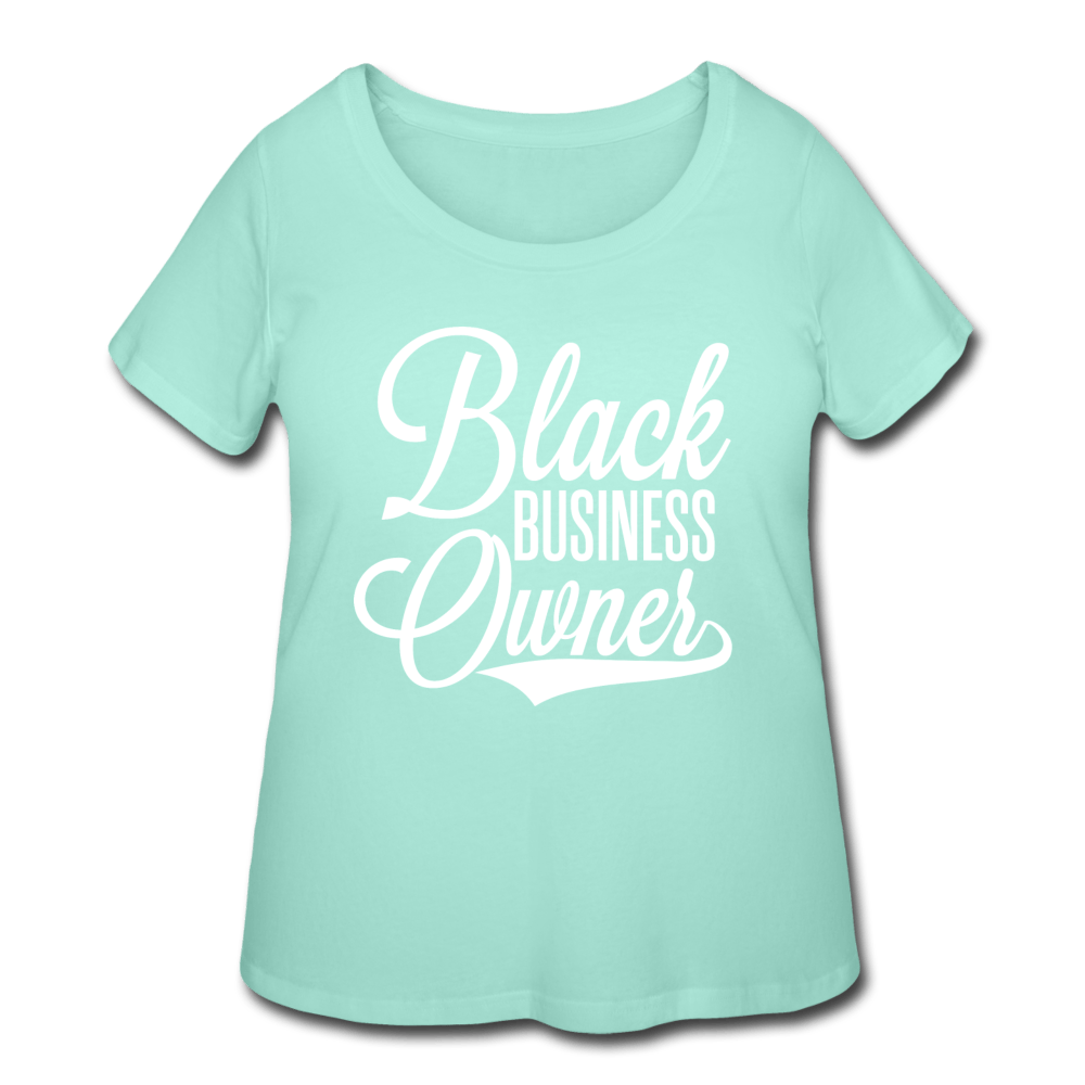 Black Business Owner Women’s Curvy T-Shirt - Chocolate Ancestor