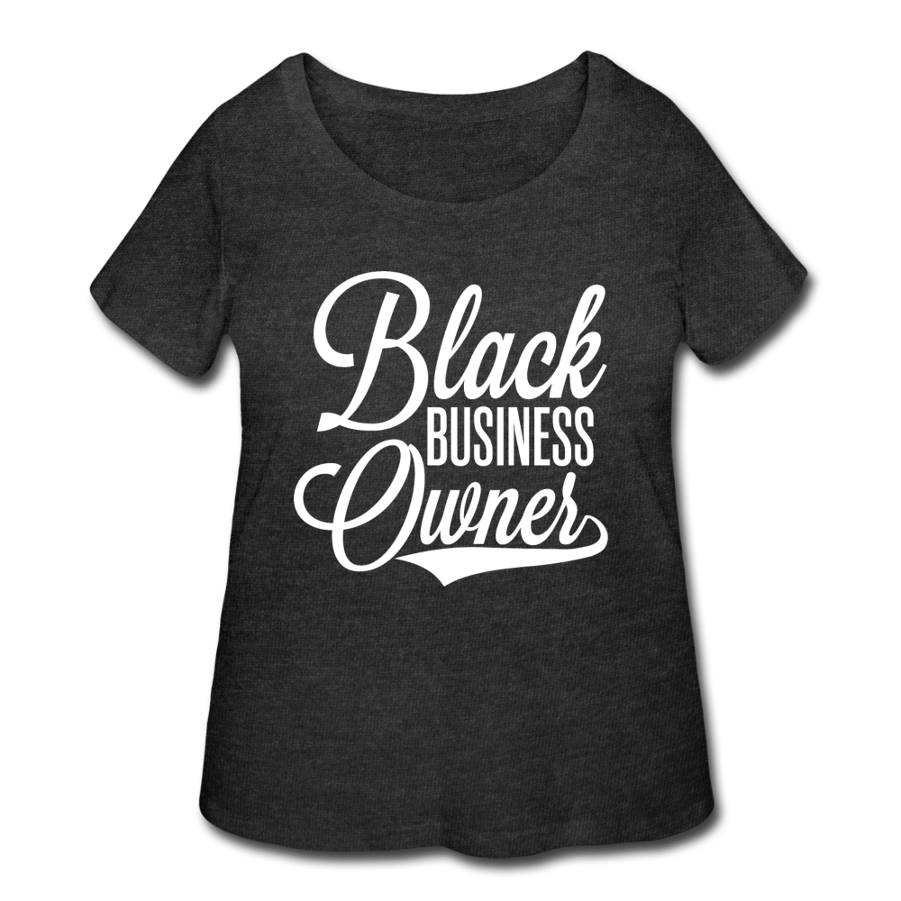 Black Business Owner Women’s Curvy T-Shirt - Chocolate Ancestor