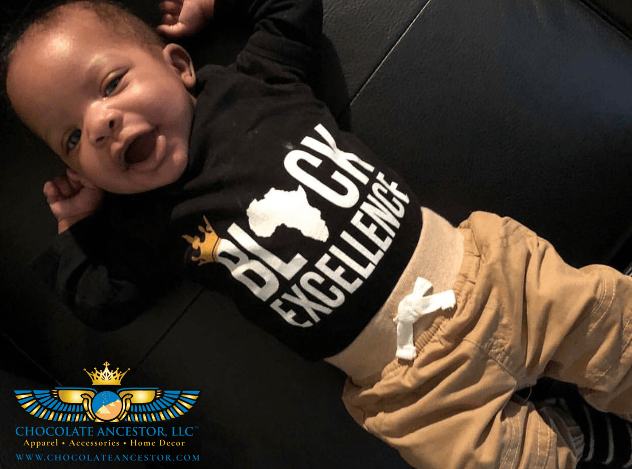 Black Excellence Infant Bodysuit - Chocolate Ancestor