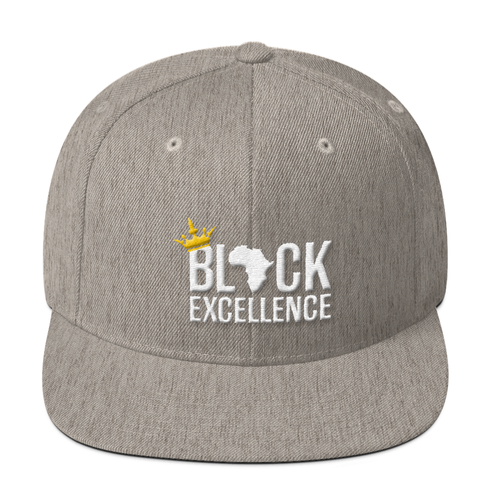 Black Excellence Wool Blend Snapback - Chocolate Ancestor