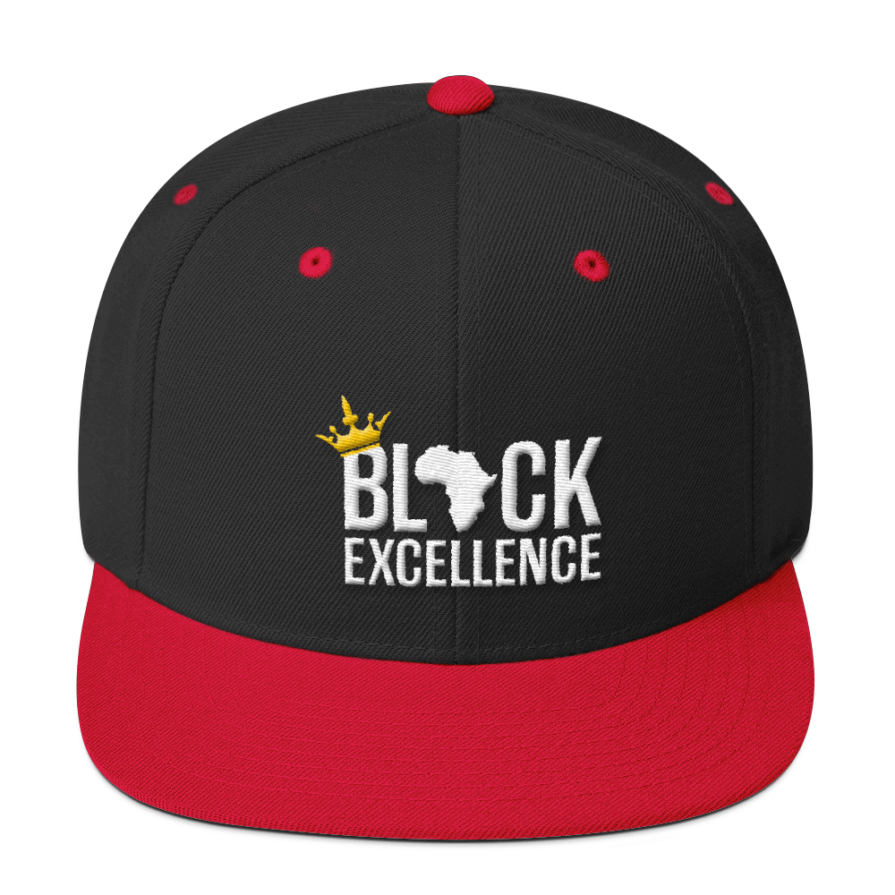 Black Excellence Wool Blend Snapback - Chocolate Ancestor