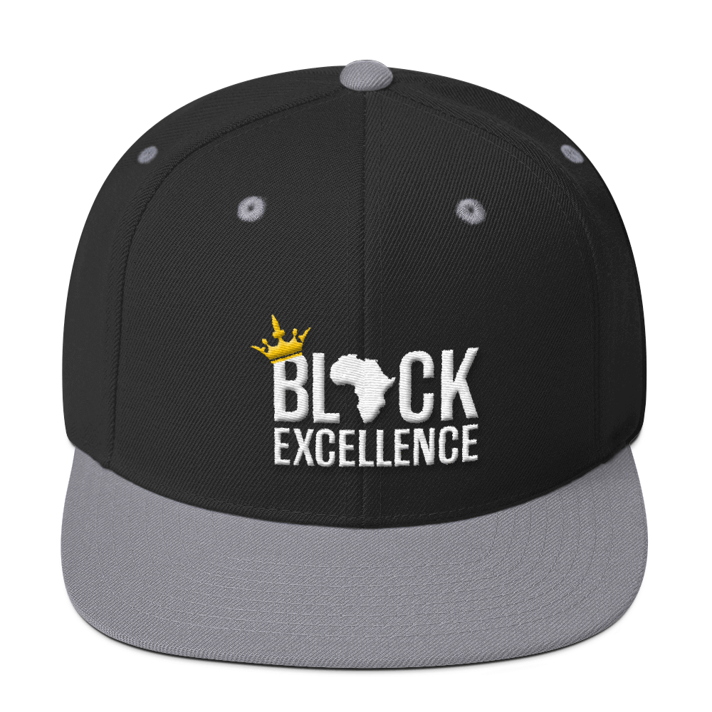 Black Excellence Wool Blend Snapback - Chocolate Ancestor