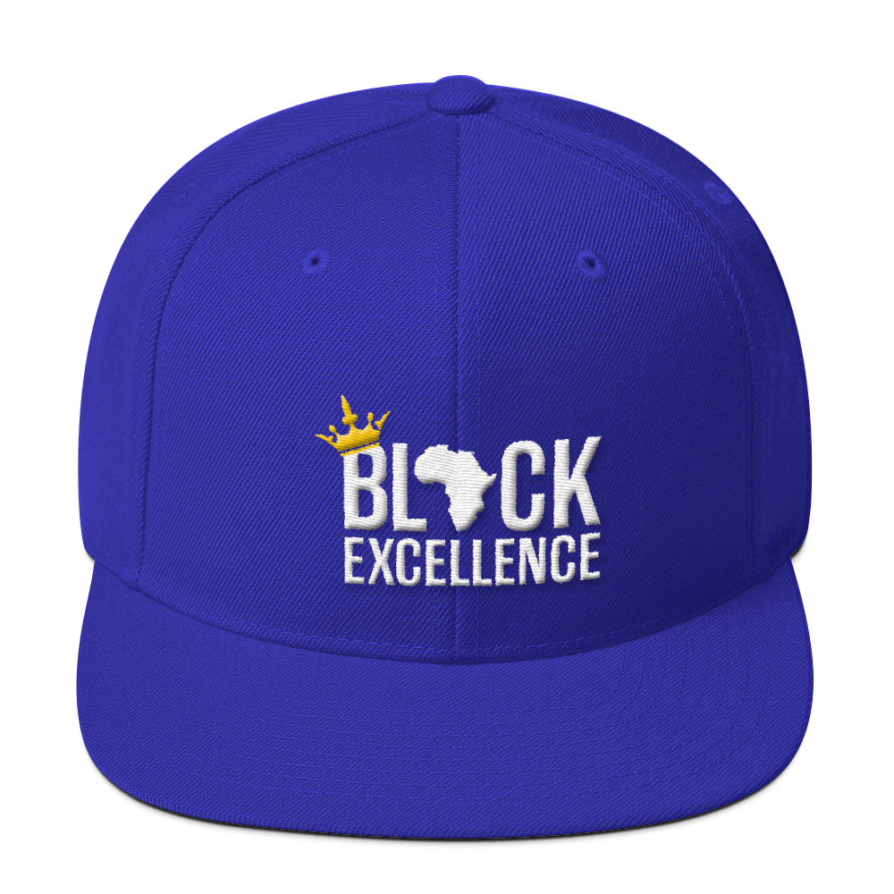 Black Excellence Wool Blend Snapback - Chocolate Ancestor