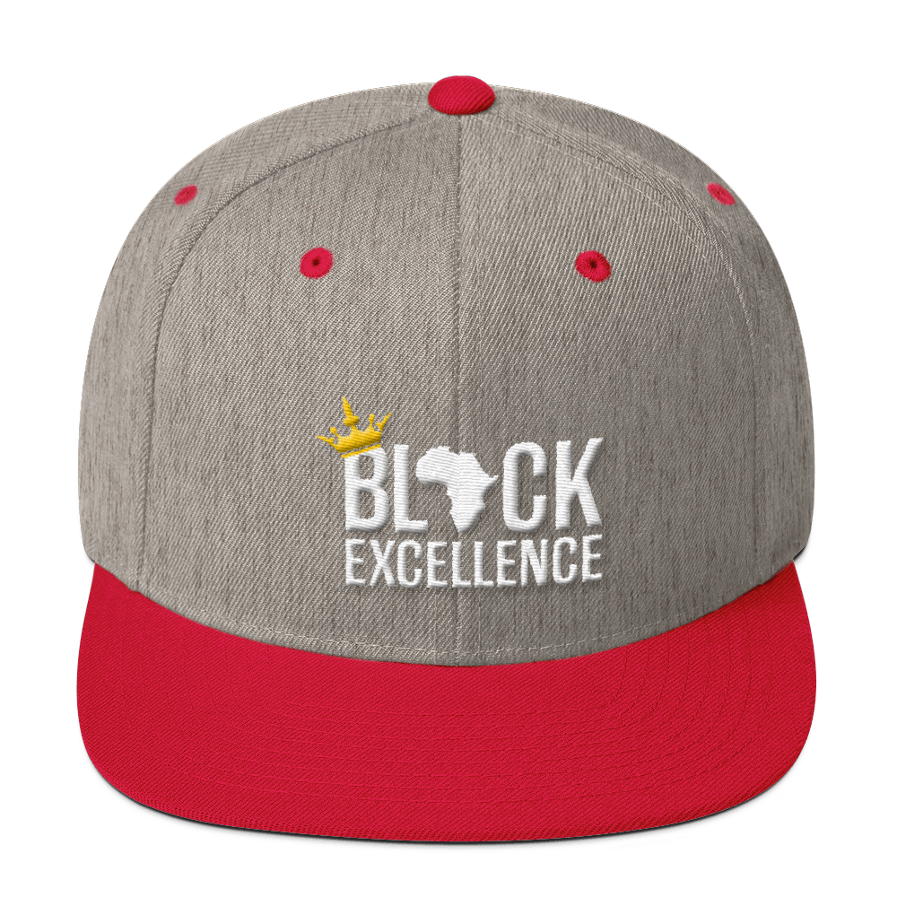 Black Excellence Wool Blend Snapback - Chocolate Ancestor