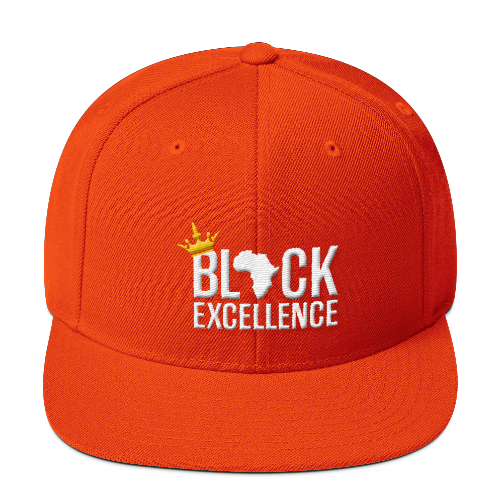 Black Excellence Wool Blend Snapback - Chocolate Ancestor