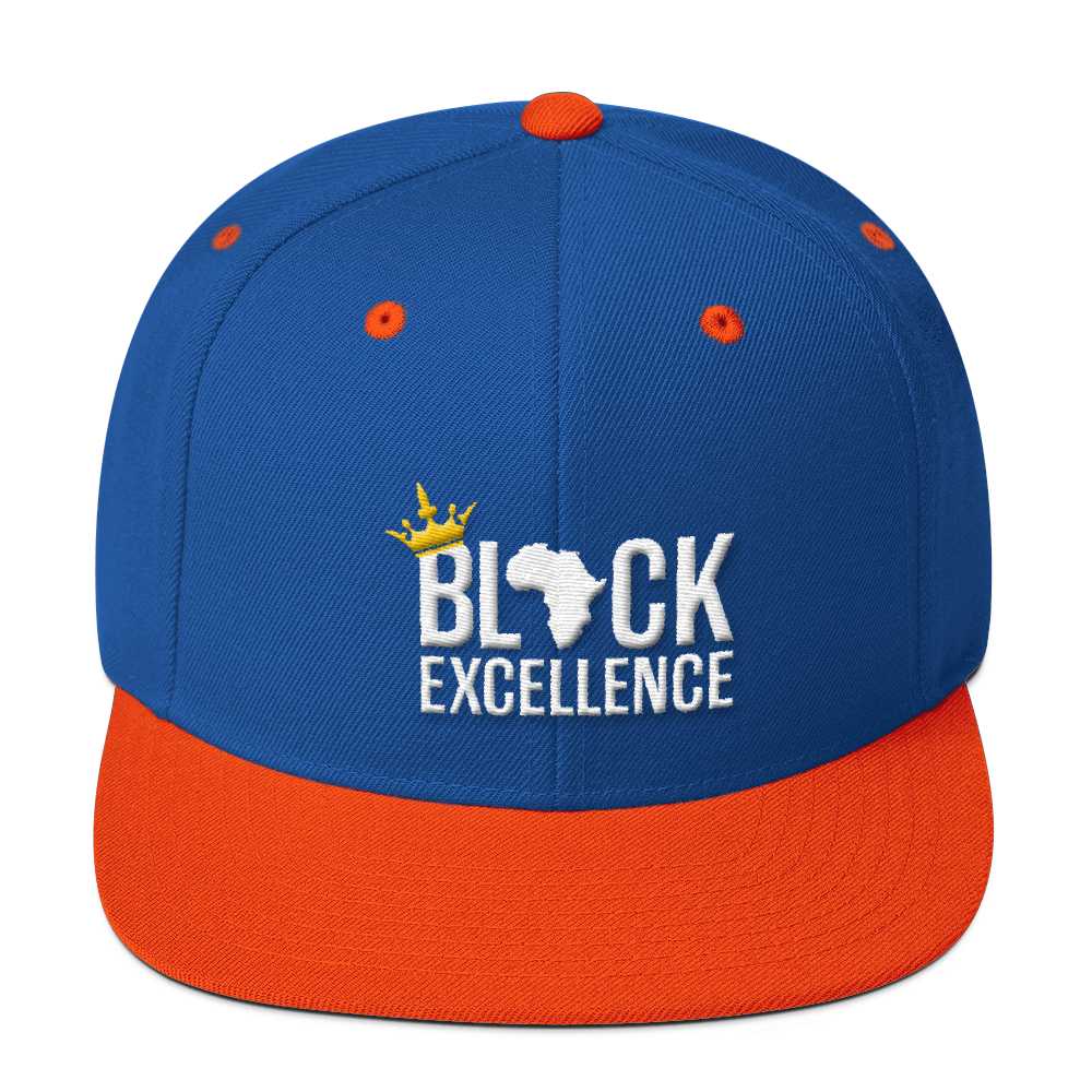 Black Excellence Wool Blend Snapback - Chocolate Ancestor