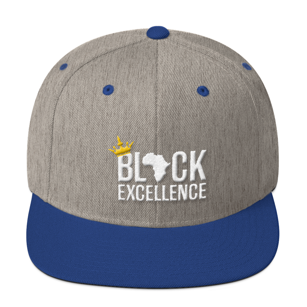 Black Excellence Wool Blend Snapback - Chocolate Ancestor