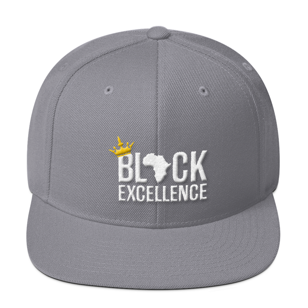 Black Excellence Wool Blend Snapback - Chocolate Ancestor