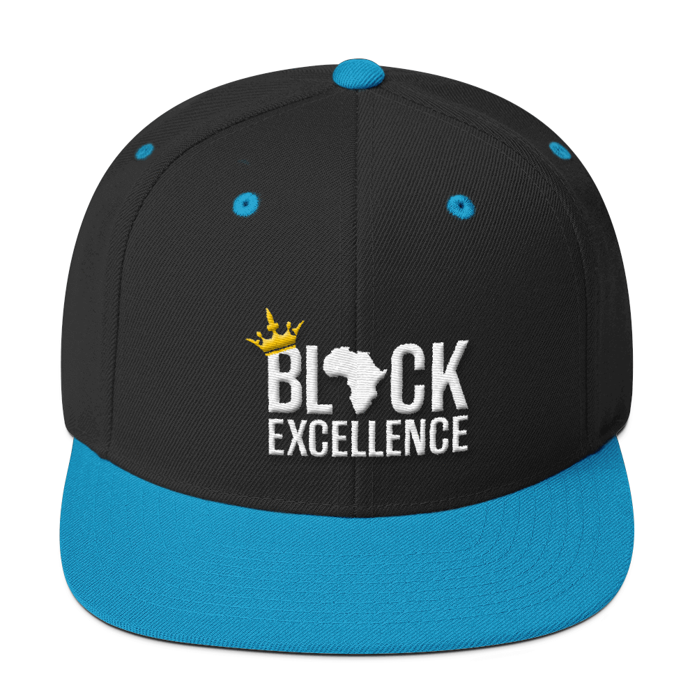 Black Excellence Wool Blend Snapback - Chocolate Ancestor