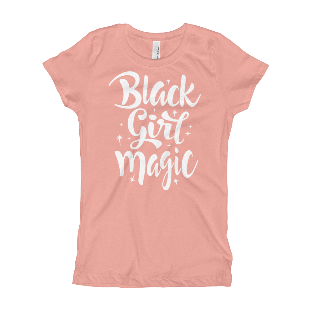 Black Girl Magic Girl's T-Shirt - Chocolate Ancestor