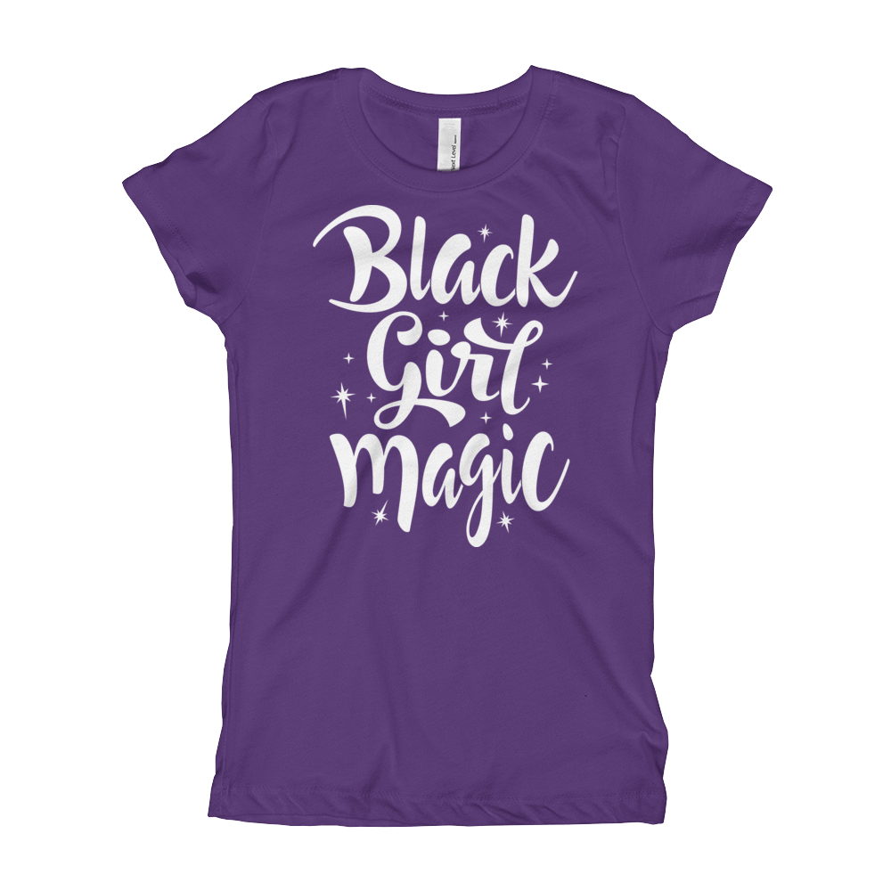 Black Girl Magic Girl's T-Shirt - Chocolate Ancestor