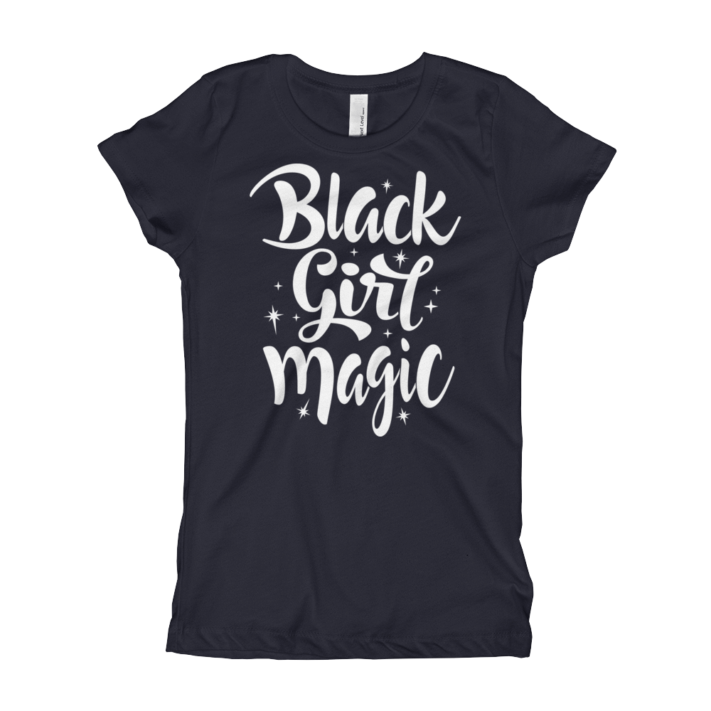 Black Girl Magic Girl's T-Shirt - Chocolate Ancestor