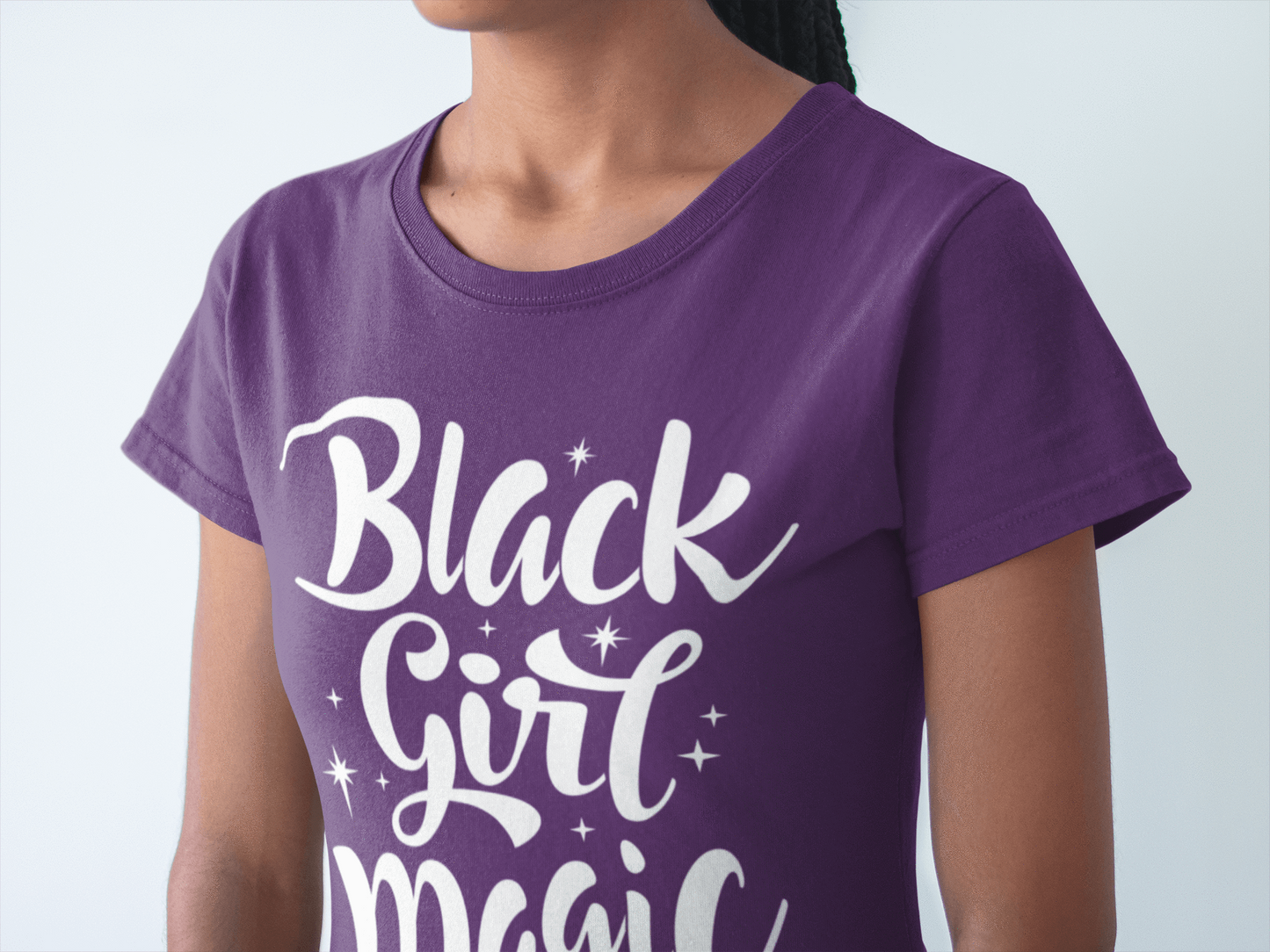 Black Girl Magic Ladies short sleeve t-shirt - Chocolate Ancestor