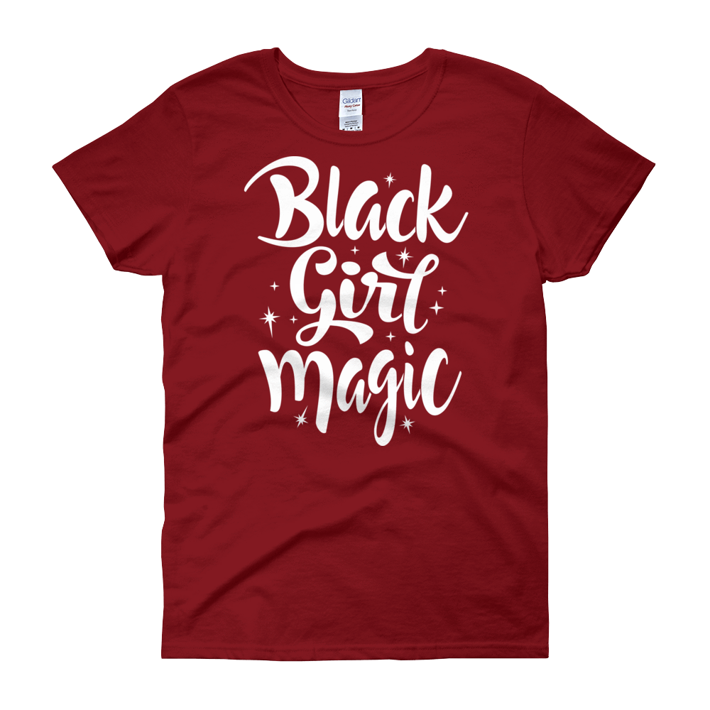 Black Girl Magic Ladies short sleeve t-shirt - Chocolate Ancestor