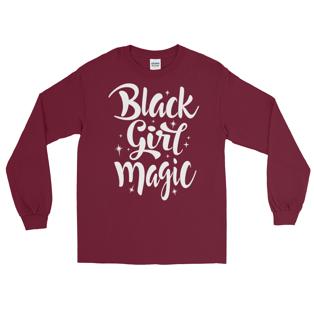 Black Girl Magic Long Sleeve T-Shirt - Chocolate Ancestor