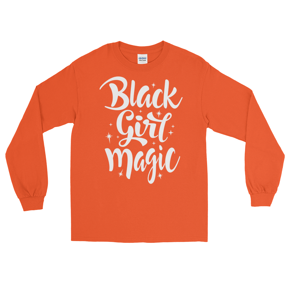 Black Girl Magic Long Sleeve T-Shirt - Chocolate Ancestor