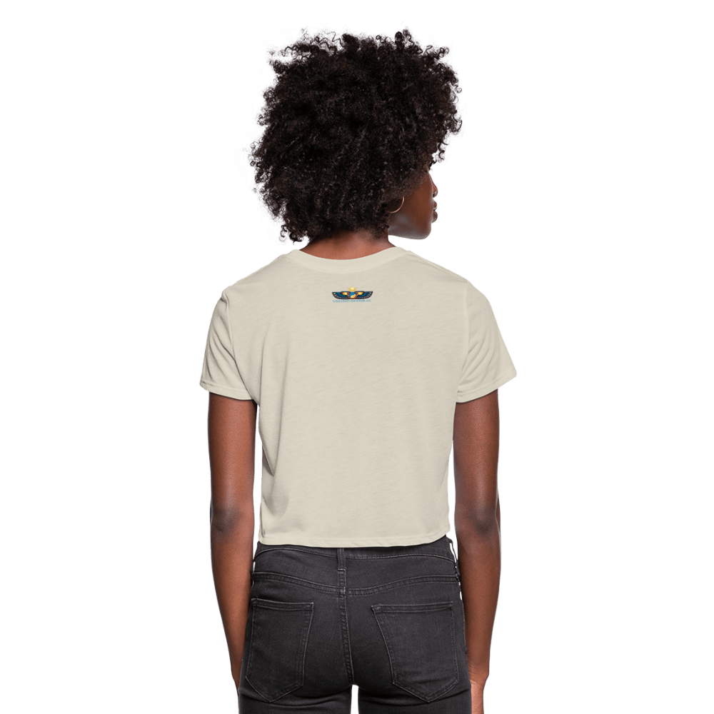 Black Girl Magic Women's Crop Top (Style 2) - Chocolate Ancestor