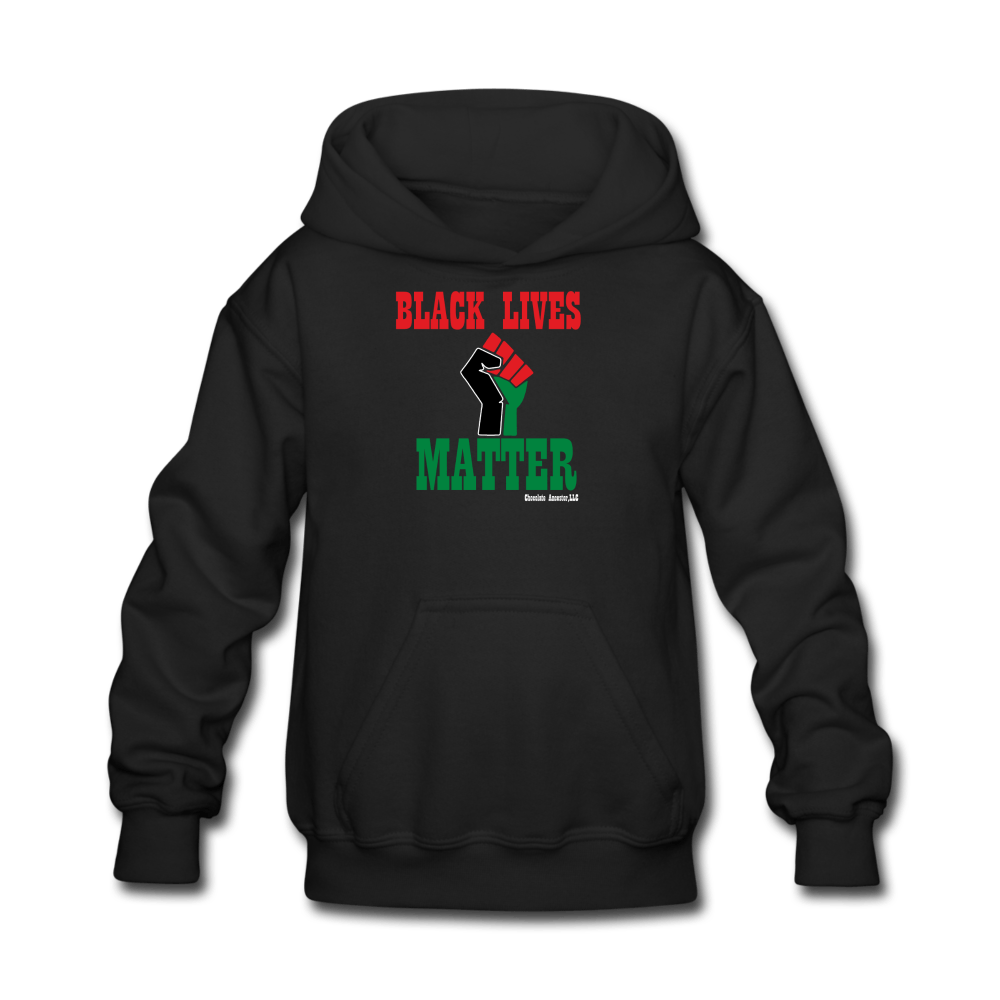 Black Lives Matter Kids' Hoodie - Chocolate Ancestor