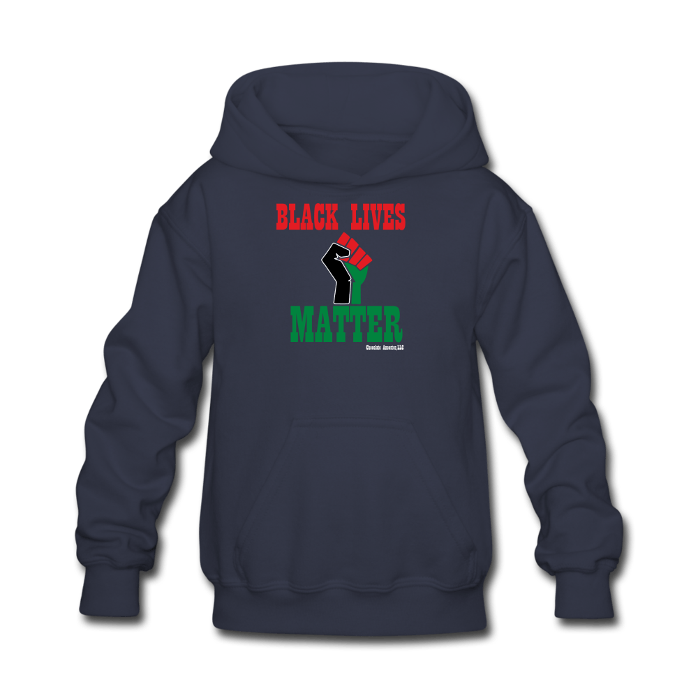 Black Lives Matter Kids' Hoodie - Chocolate Ancestor