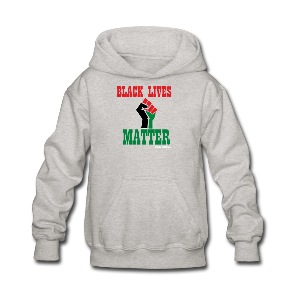 Black Lives Matter Kids' Hoodie - Chocolate Ancestor