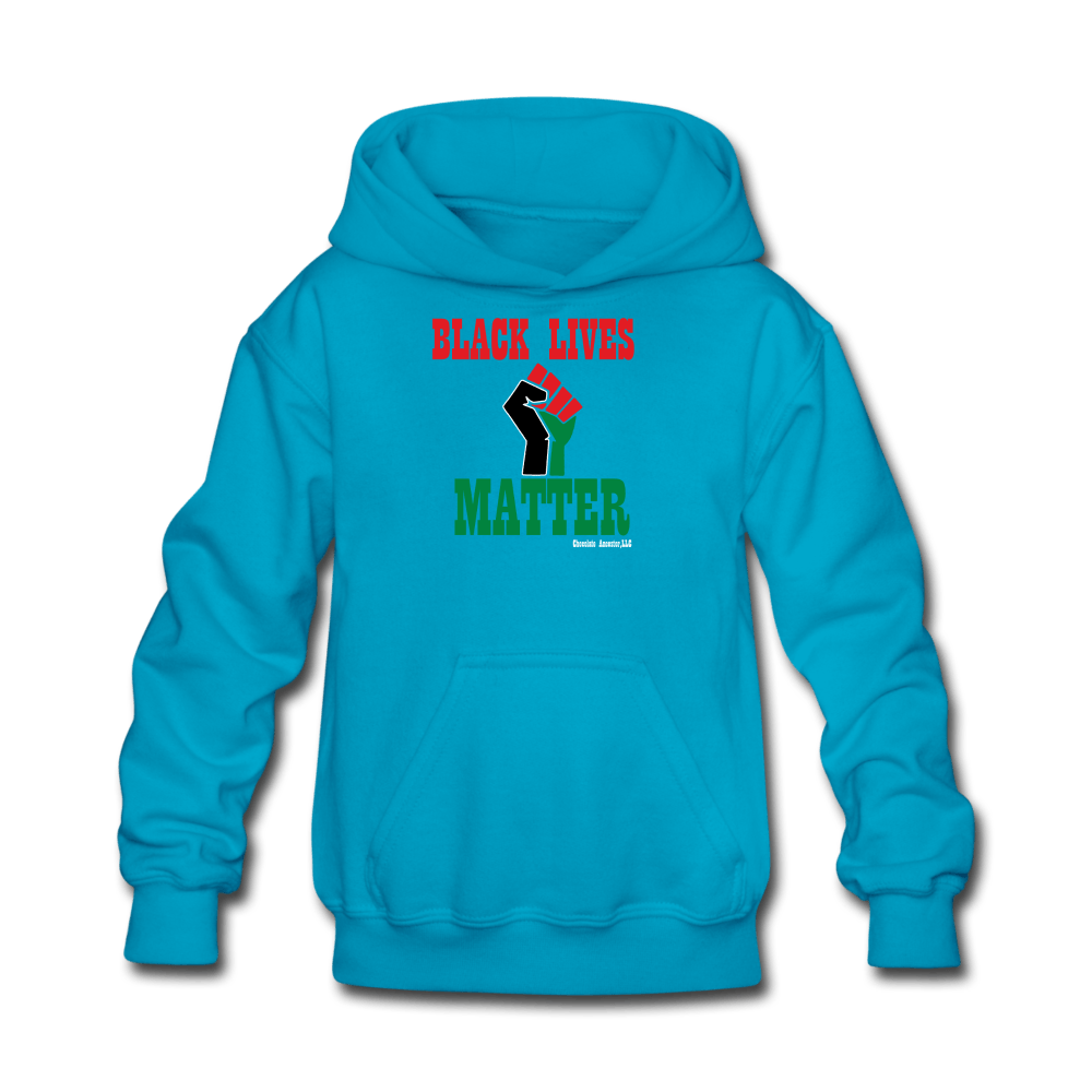 Black Lives Matter Kids' Hoodie - Chocolate Ancestor