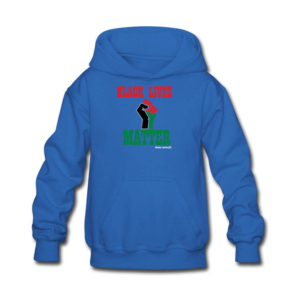 Black Lives Matter Kids' Hoodie - Chocolate Ancestor