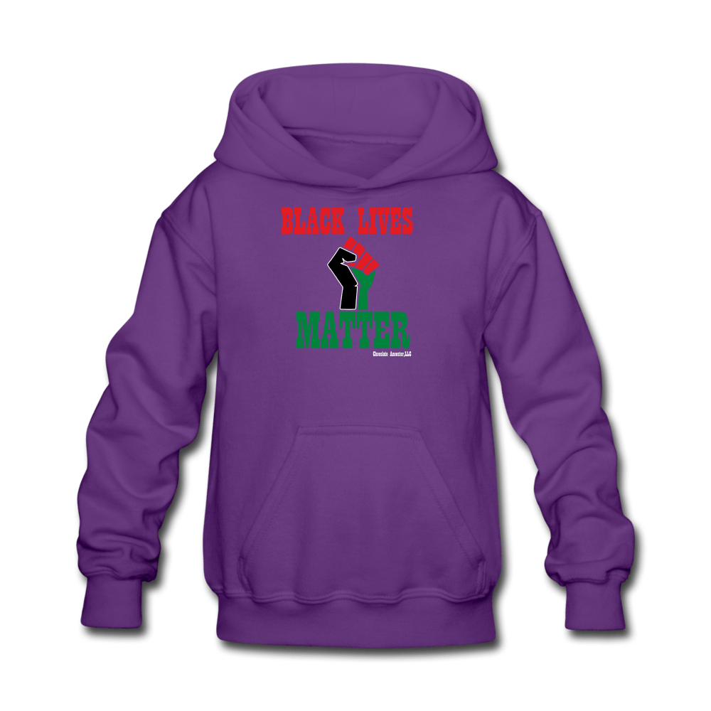 Black Lives Matter Kids' Hoodie - Chocolate Ancestor