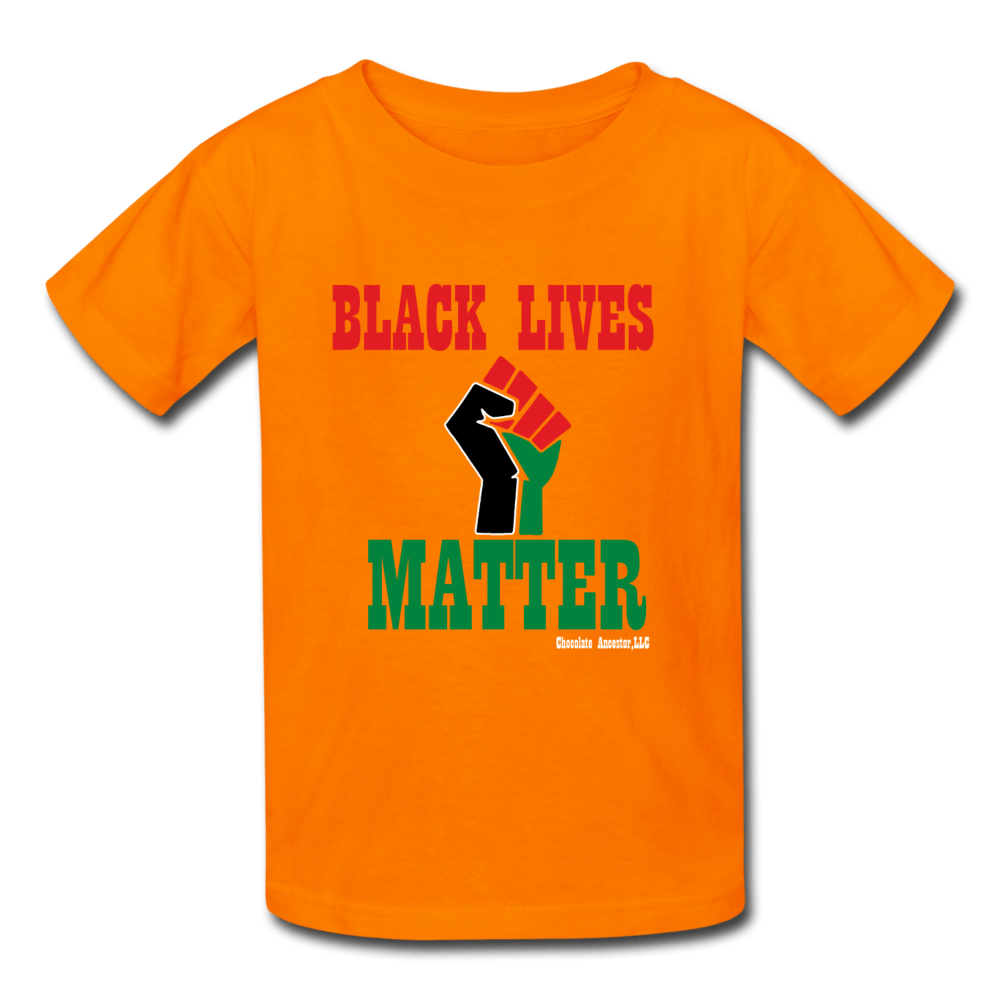 Black Lives Matter Pan African RBG Kids' T-Shirt - Chocolate Ancestor