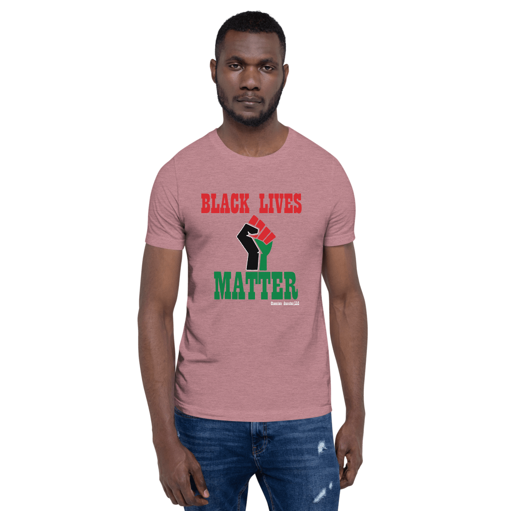 Black Lives Matter Pan African Short-Sleeve Unisex T-Shirt - Chocolate Ancestor