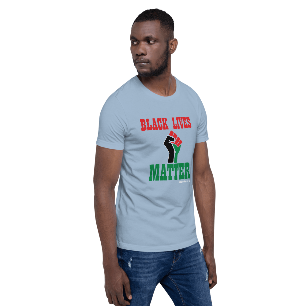 Black Lives Matter Pan African Short-Sleeve Unisex T-Shirt - Chocolate Ancestor