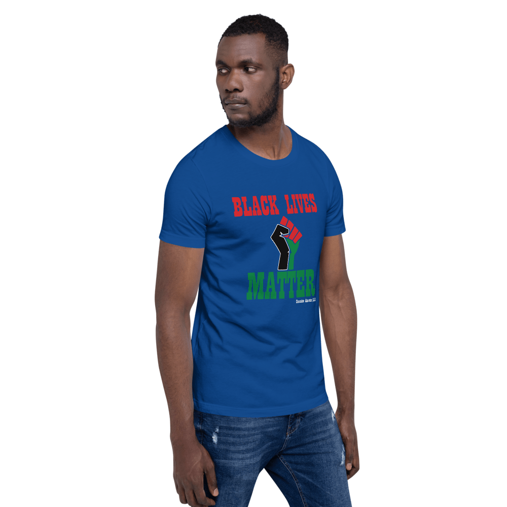 Black Lives Matter Pan African Short-Sleeve Unisex T-Shirt - Chocolate Ancestor