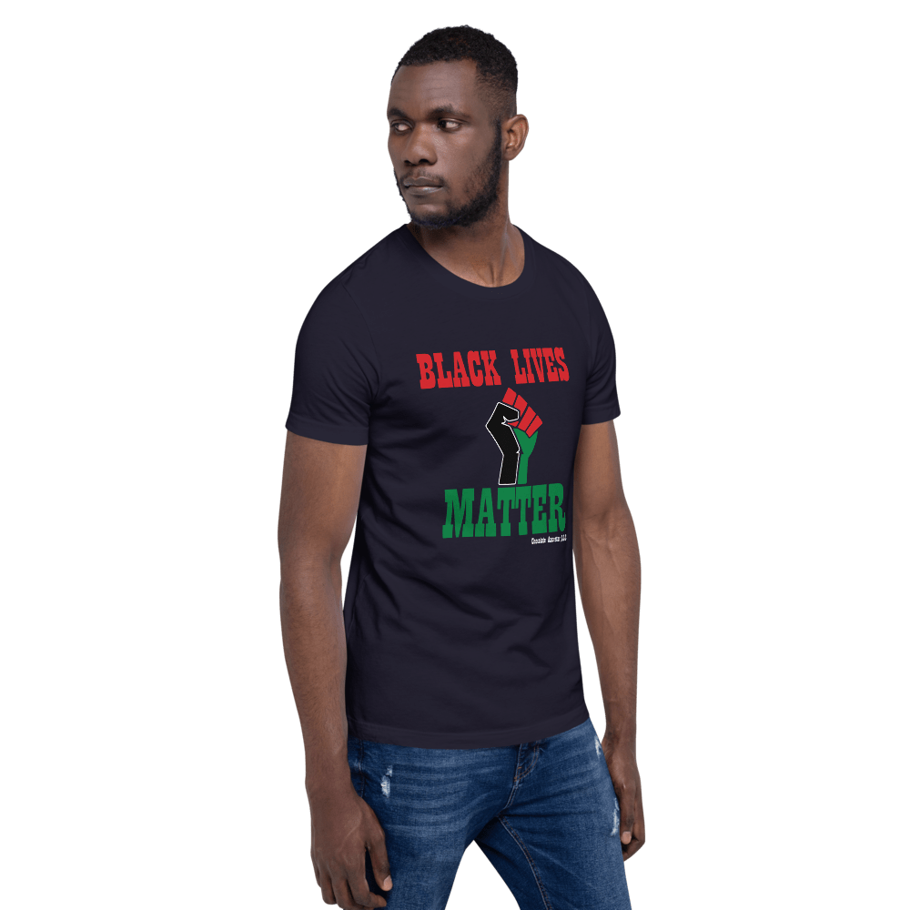 Black Lives Matter Pan African Short-Sleeve Unisex T-Shirt - Chocolate Ancestor