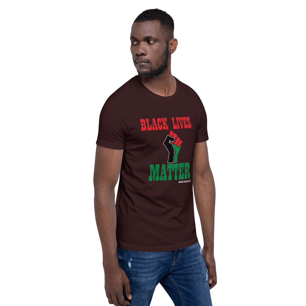 Black Lives Matter Pan African Short-Sleeve Unisex T-Shirt - Chocolate Ancestor