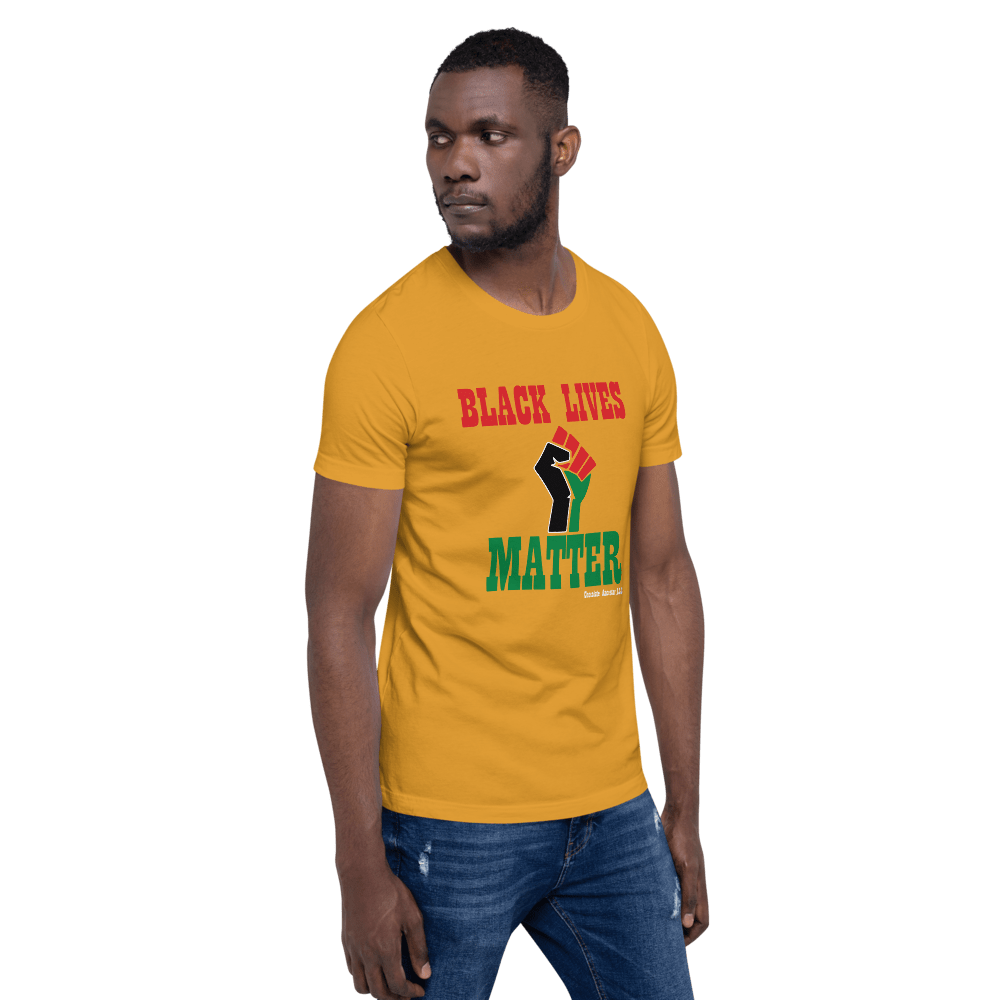 Black Lives Matter Pan African Short-Sleeve Unisex T-Shirt - Chocolate Ancestor