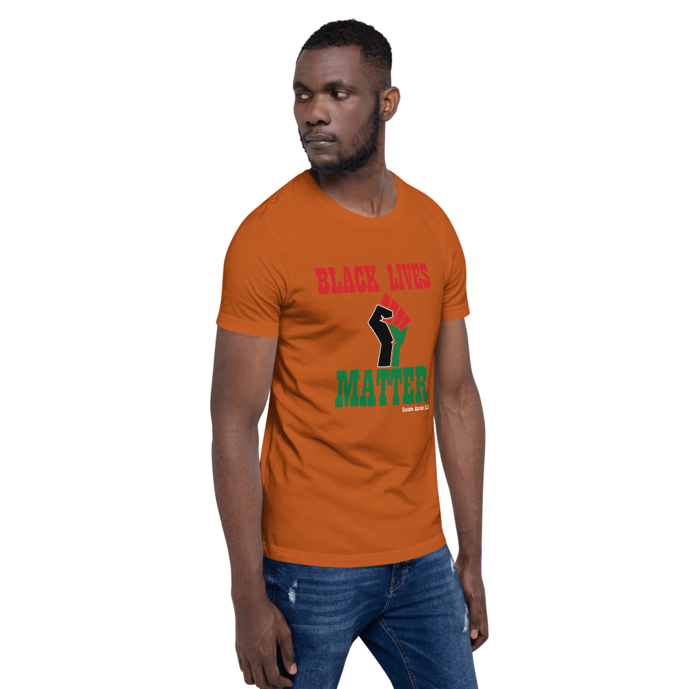 Black Lives Matter Pan African Short-Sleeve Unisex T-Shirt - Chocolate Ancestor