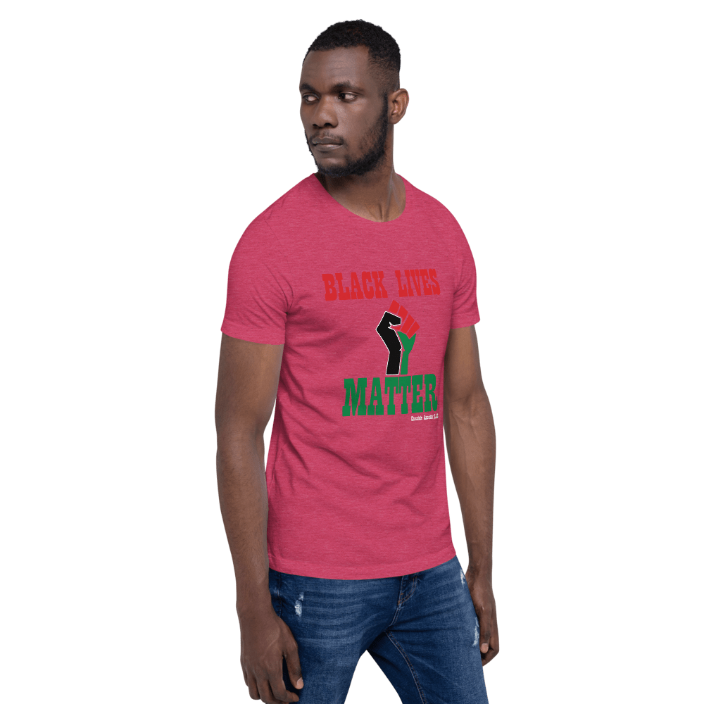 Black Lives Matter Pan African Short-Sleeve Unisex T-Shirt - Chocolate Ancestor