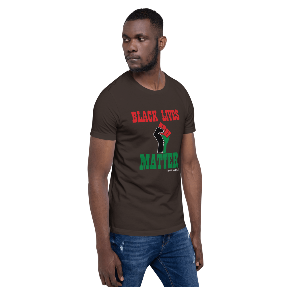 Black Lives Matter Pan African Short-Sleeve Unisex T-Shirt - Chocolate Ancestor