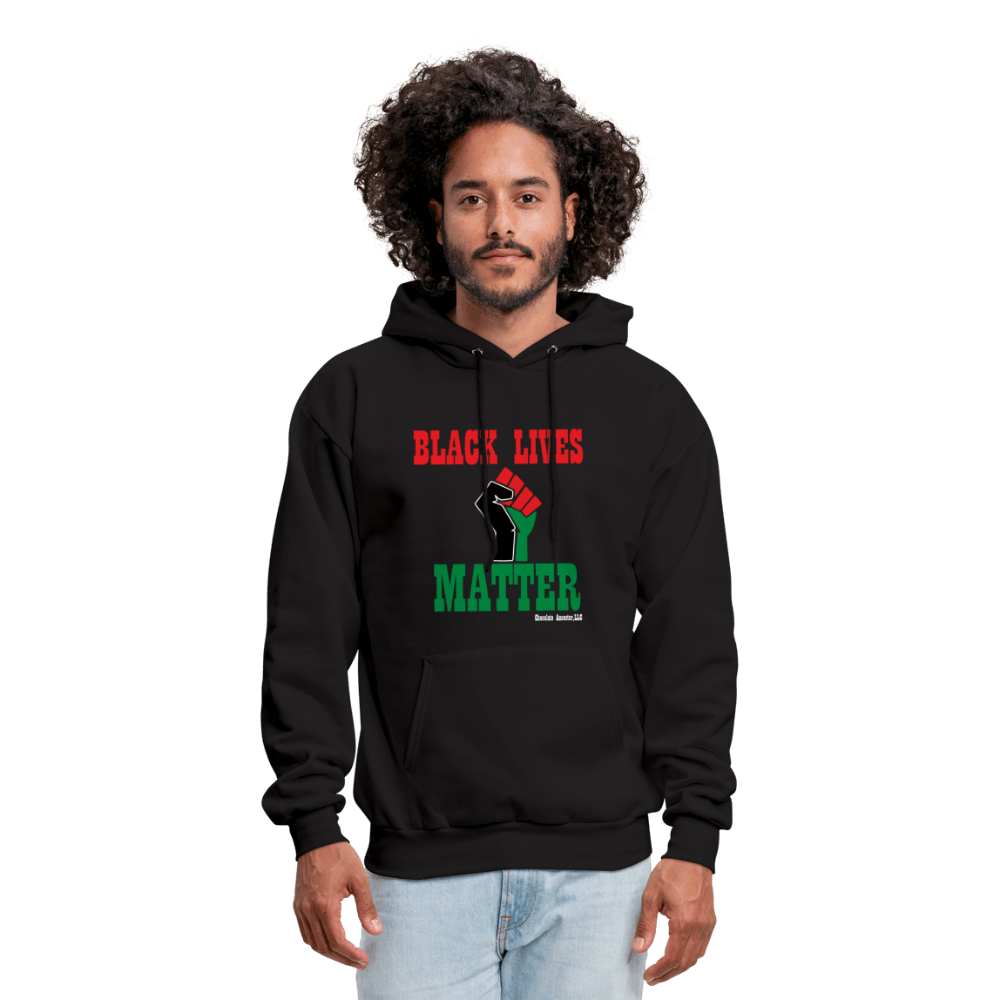 Black Lives Matter Pan African Unisex Hoodie (Style 2) - Chocolate Ancestor