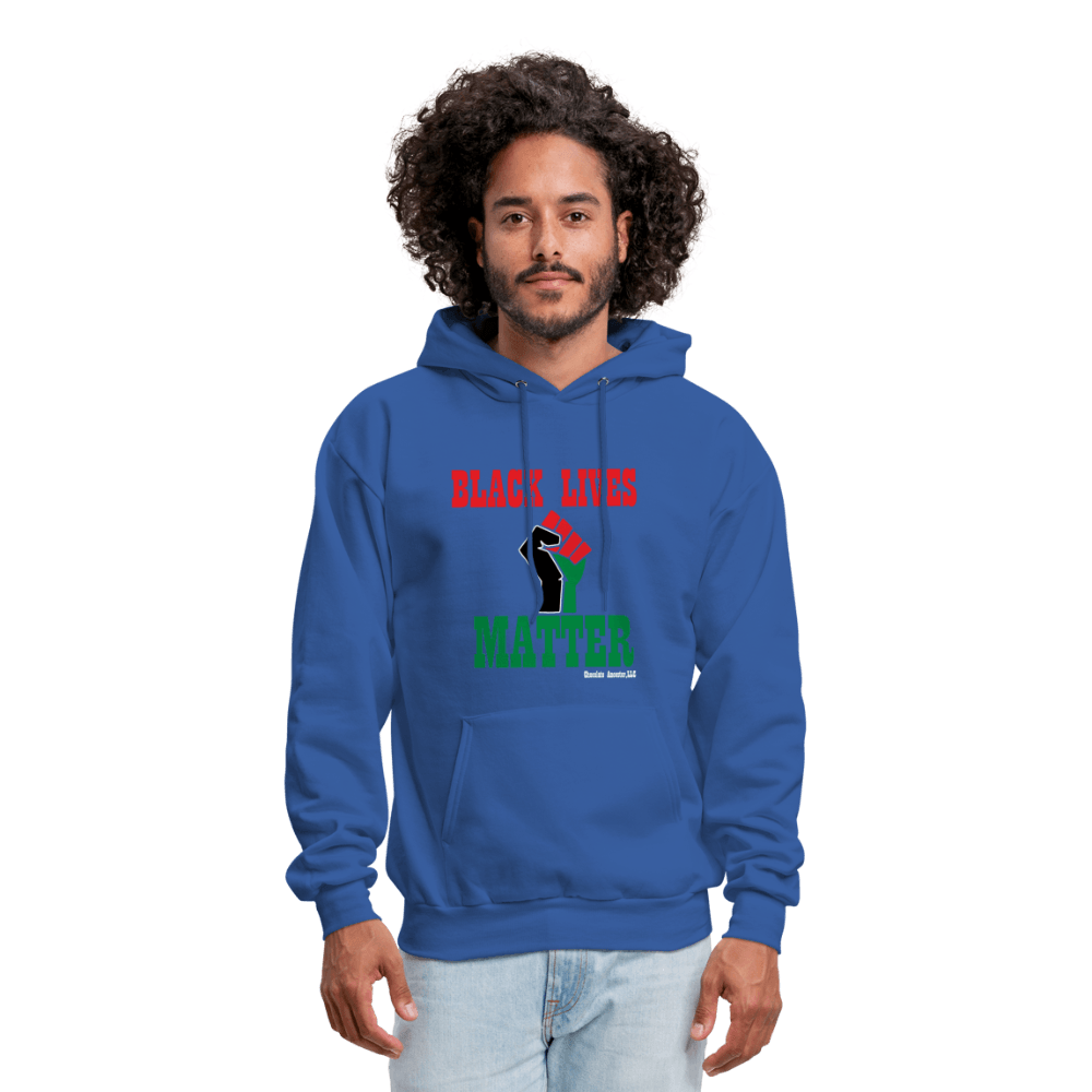 Black Lives Matter Pan African Unisex Hoodie (Style 2) - Chocolate Ancestor