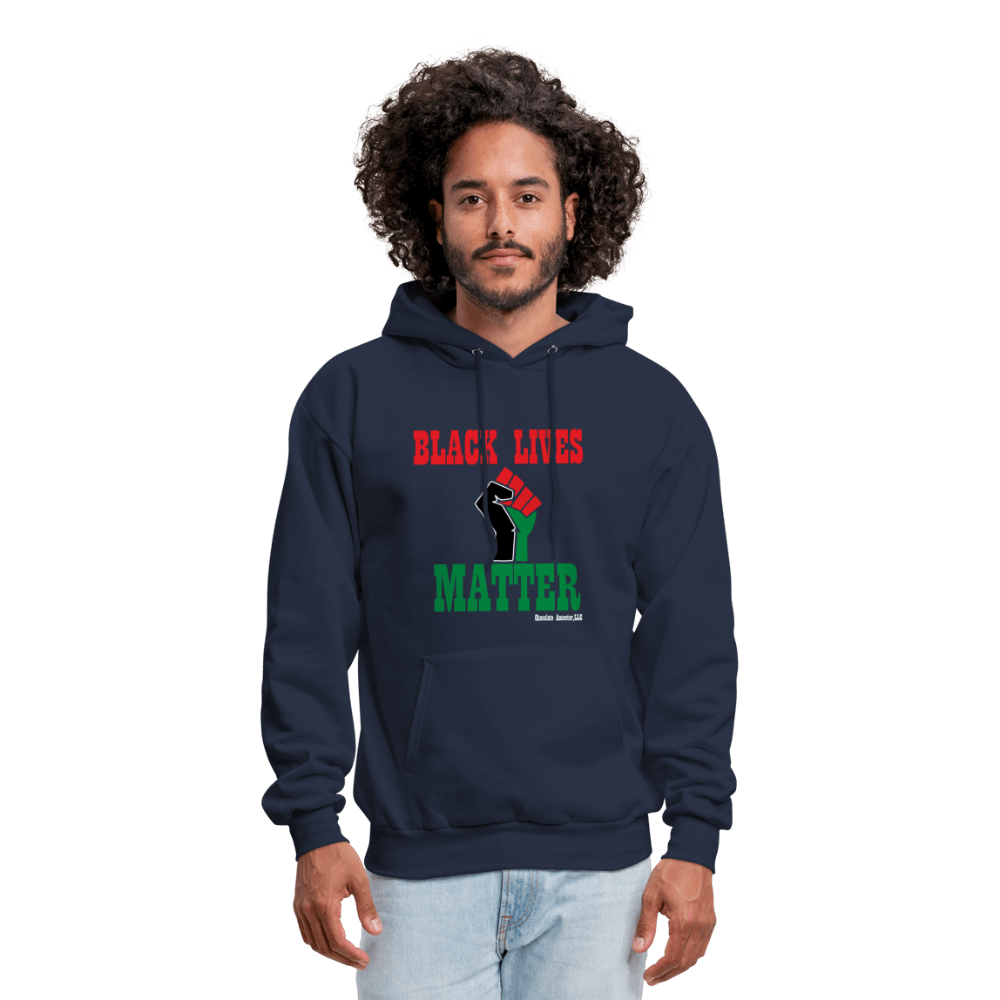 Black Lives Matter Pan African Unisex Hoodie (Style 2) - Chocolate Ancestor