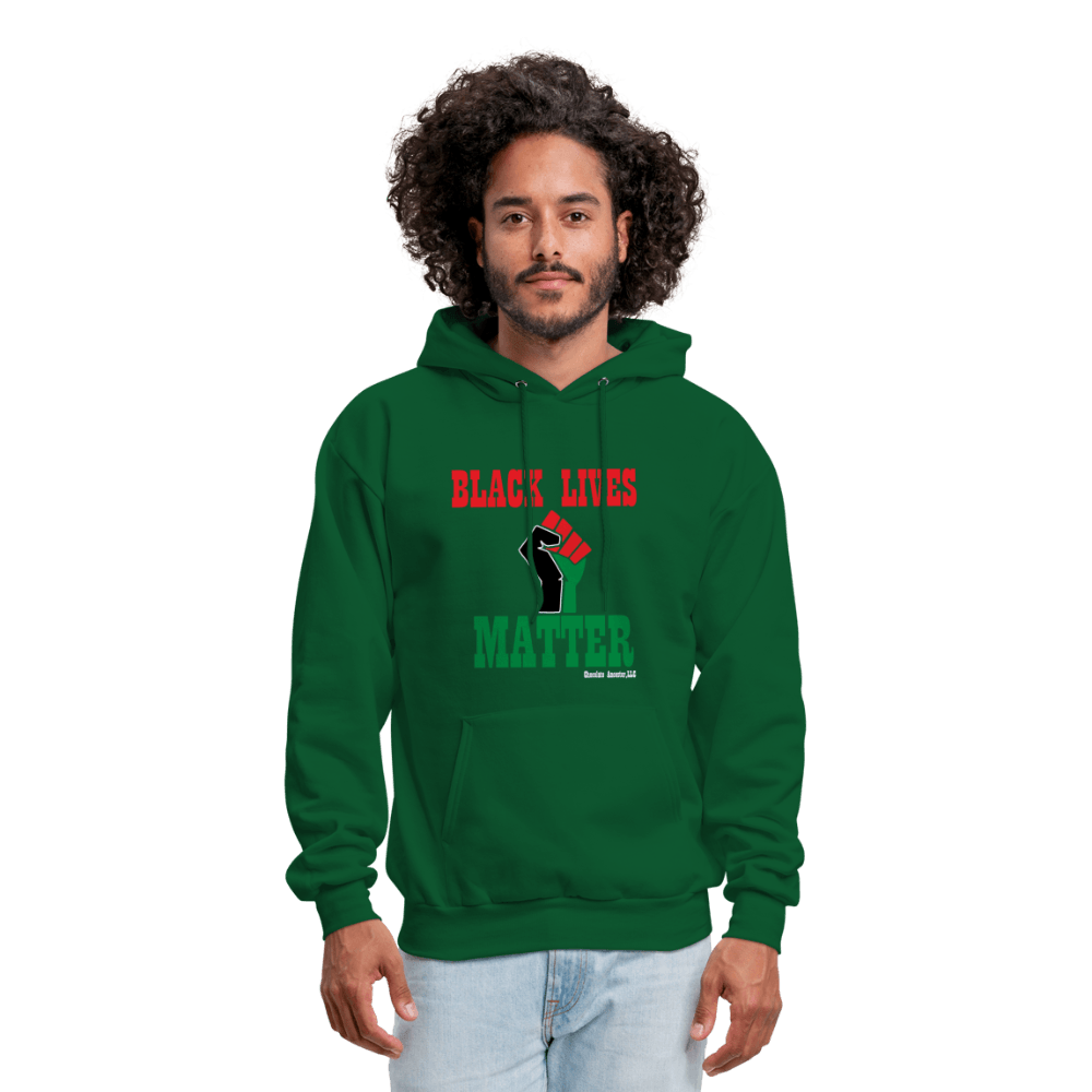 Black Lives Matter Pan African Unisex Hoodie (Style 2) - Chocolate Ancestor