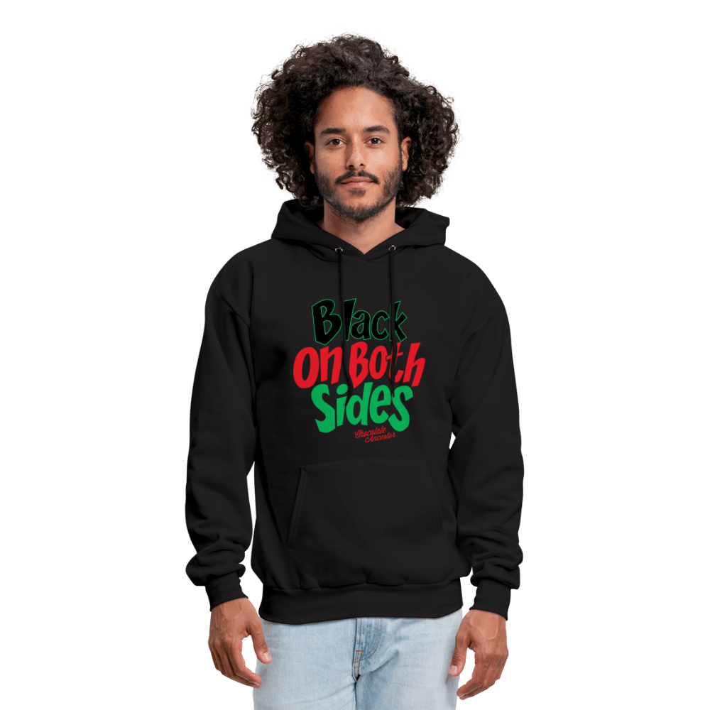 Black on Both Sides (RBG) Unisex Hoodie (Style 2) - Chocolate Ancestor