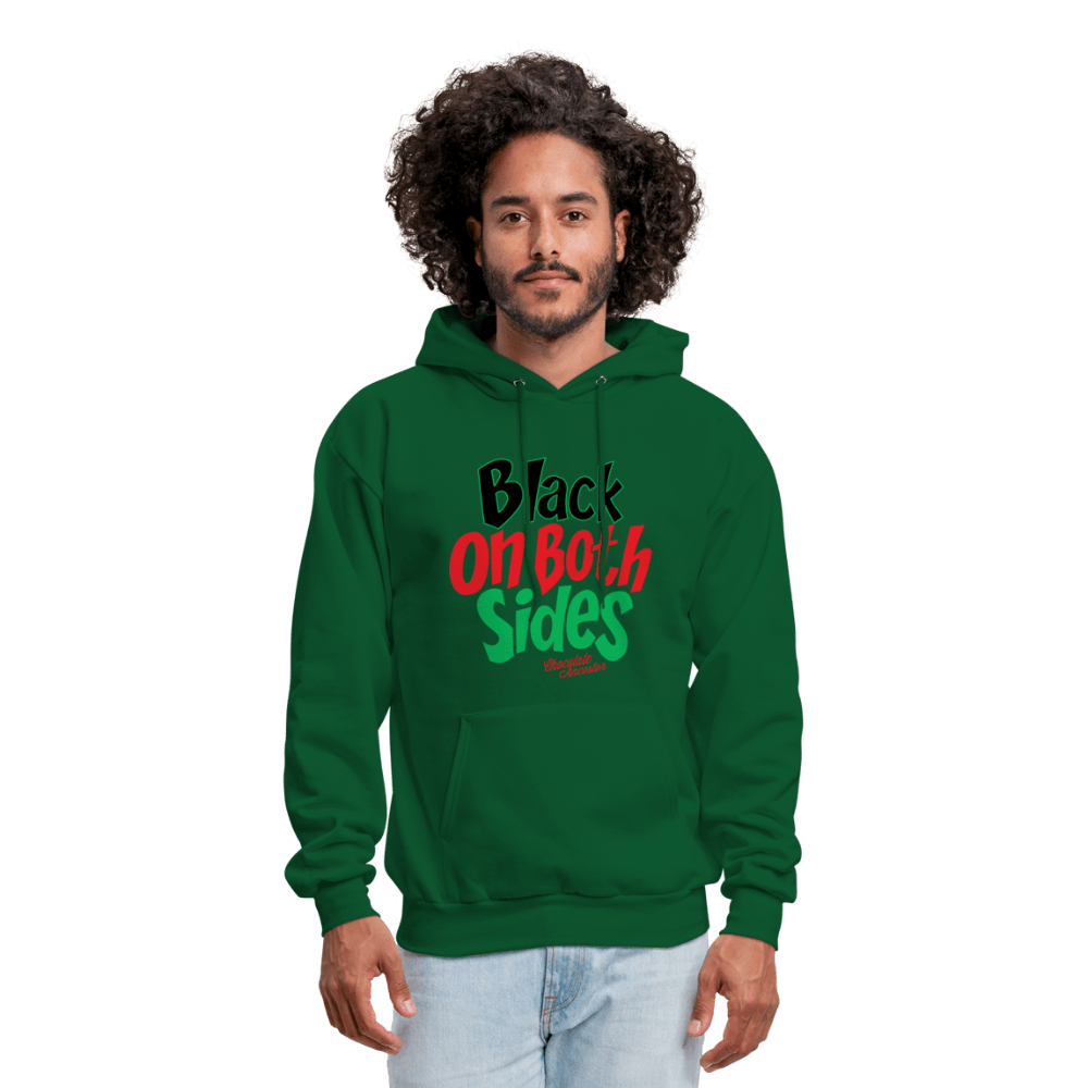 Black on Both Sides (RBG) Unisex Hoodie (Style 2) - Chocolate Ancestor