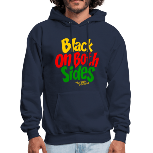 Black on Both Sides (YRG) Hoodie (Style 2) - Chocolate Ancestor